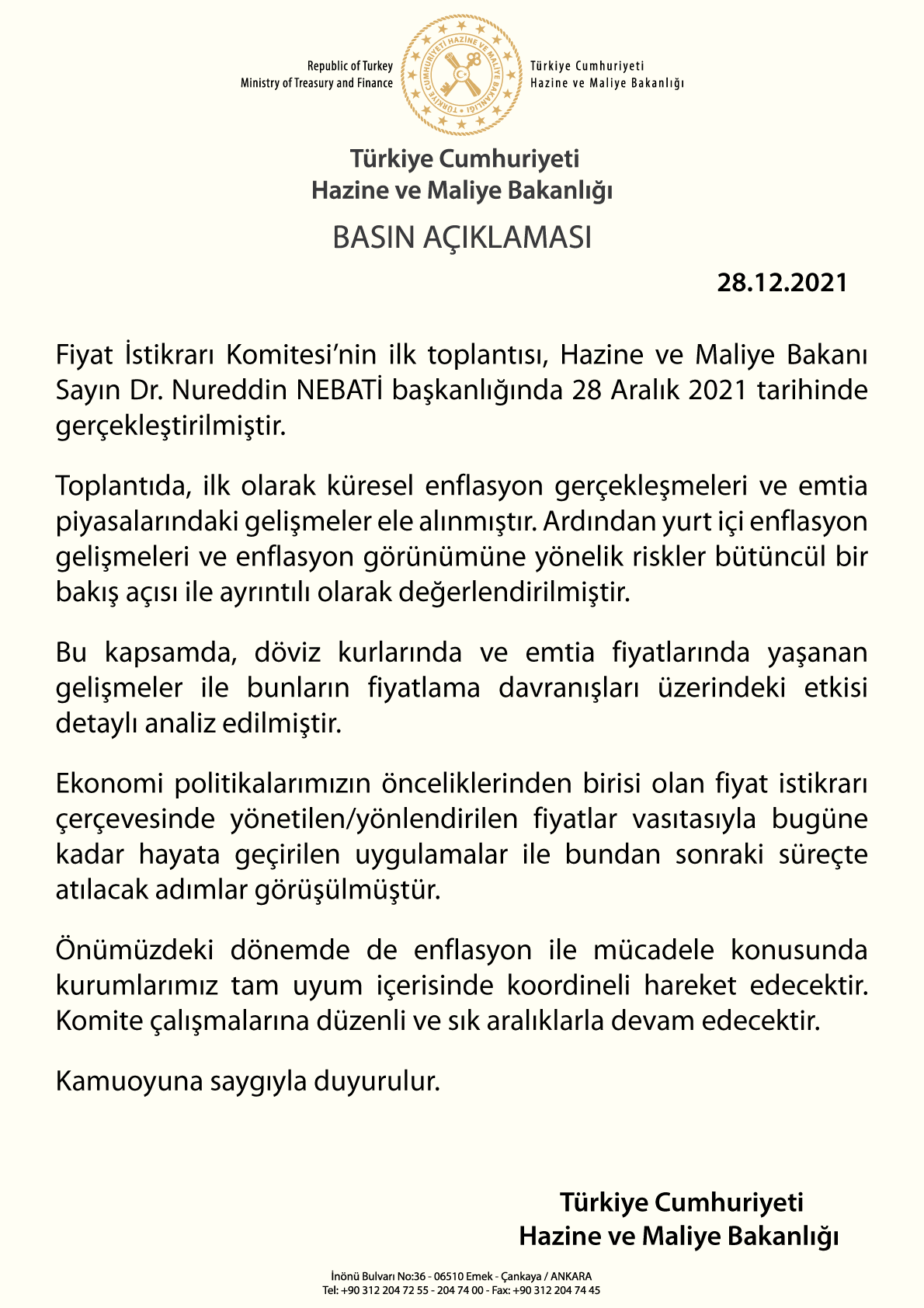 Fiyat İstikrarı Komitesi'nin ardından ilk açıklama geldi - Resim : 1