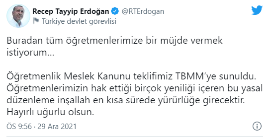 Son dakika... Cumhurbaşkanı Erdoğan açıkladı. Öğretmenlik Meslek Kanunu hakkında flaş gelişme - Resim : 1