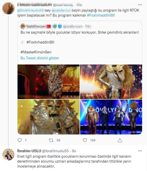 RTÜK, 'Maske Kimsin Sen?' isimli program hakkında inceleme başlatıyor - Resim : 1