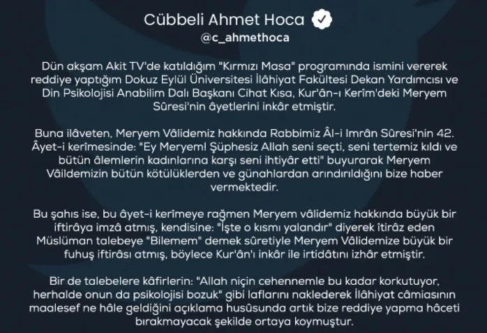 Hz. Meryem'i fuhuş yapmakla suçladı! İlahiyatçının skandal ses kaydı ortaya çıktı - Resim : 2