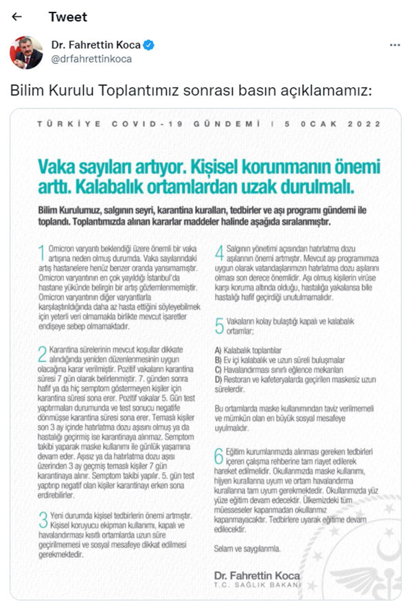 Son dakika... Yüz yüze eğitimde karar verildi - Resim : 1