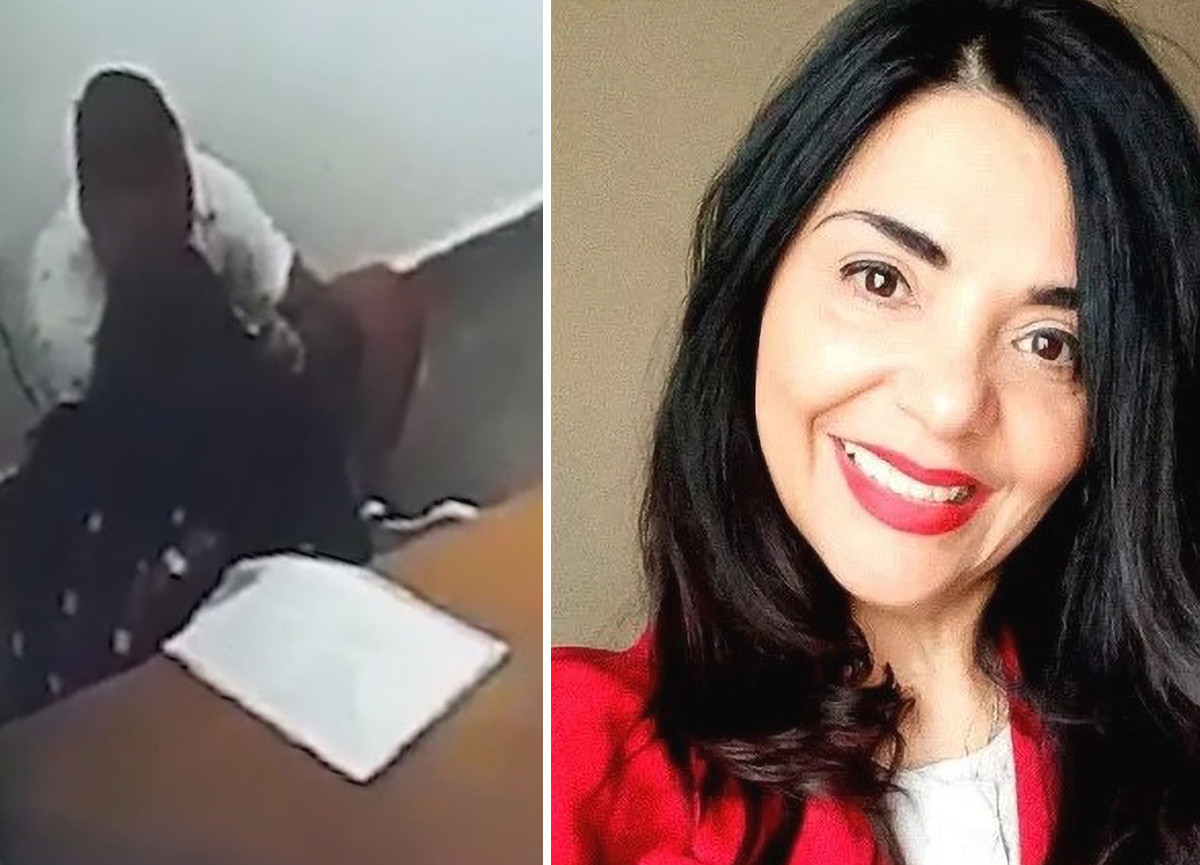 Kadın hakim, müebbet hapis cezası alan mahkumla öpüşürken kameralara yakalandı. Arjantin'de skandal görüntüler - Resim : 1