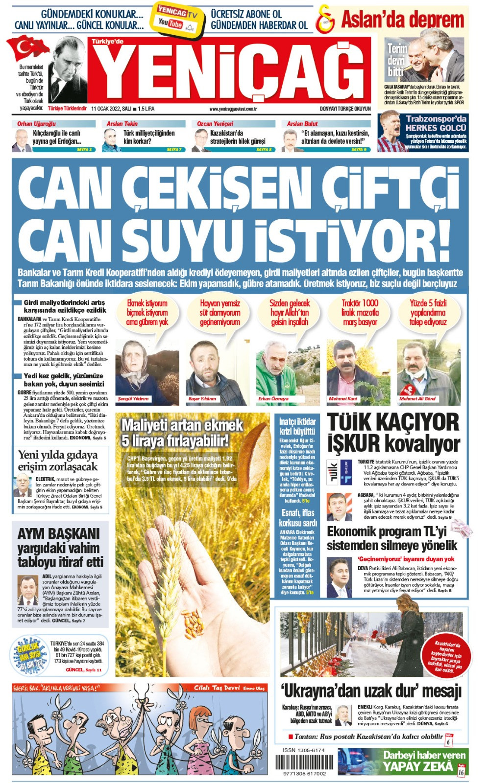 Yeniçağ iktidarın görmediği beka sorununu manşete taşıdı - Resim : 1