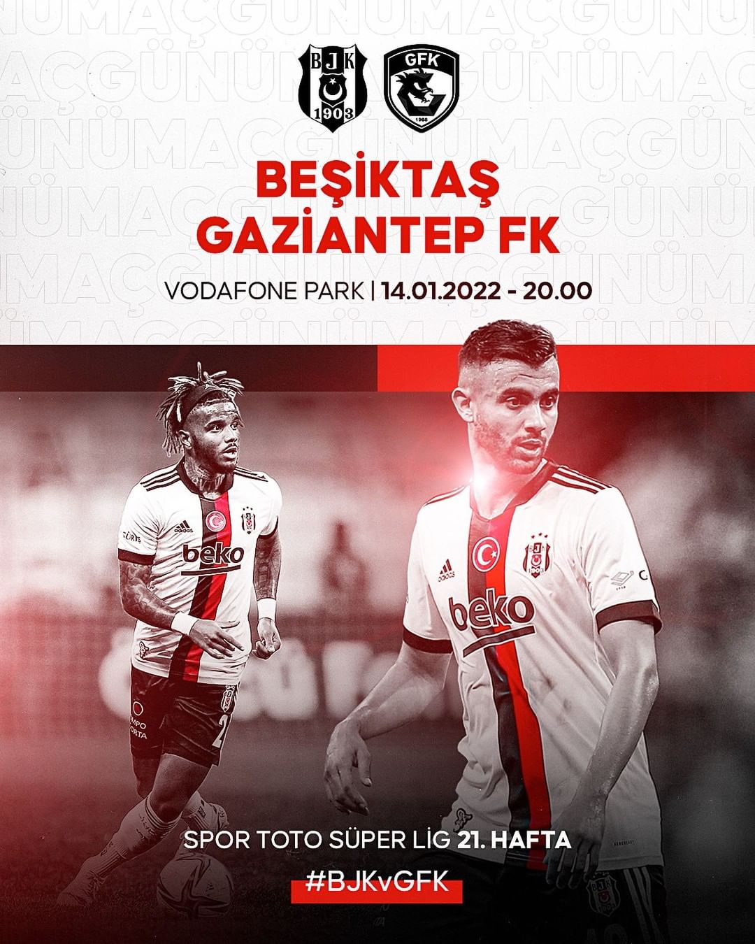 2. Hafta Gaziantep FK 0-0 Beşiktaş