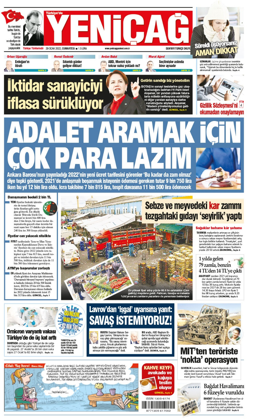 Yeniçağ adaletin halini manşete taşadı - Resim : 1