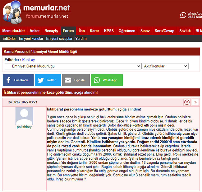 Halk otobüsüne para vermek istemeyen istihbaratçı deşifre oldu! Kabak otobüste bulunan polisin başına patladı - Resim : 1