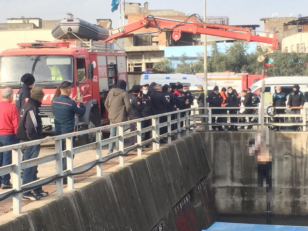 Nehirdeki ceset vinçle çıkartıldı - Resim : 5