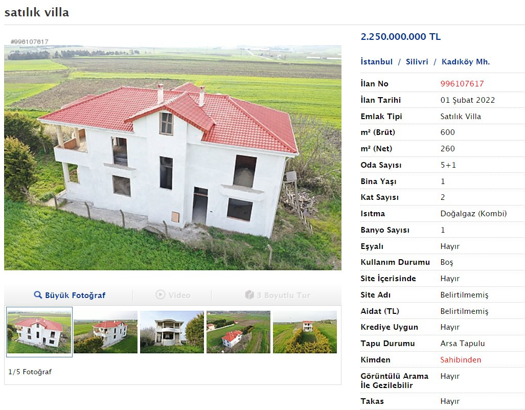 Avrupa bizi kıskanıyor! İstanbul’un tamamlanmamış villası Avrupa’nın şatosunu solladı - Resim : 1