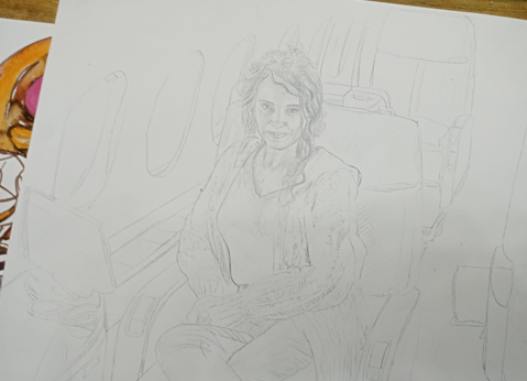 Ressam İsmet Bilen'in eserlerine Galataport'ta yoğun ilgi - Resim : 1