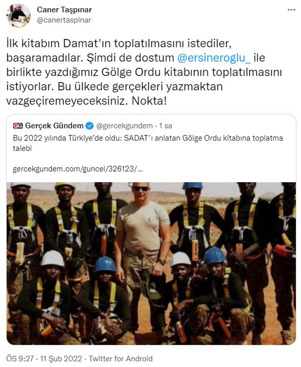 Daha yeni çıkmıştı! SADAT'ı anlatan kitabın toplatılması istendi - Resim : 1