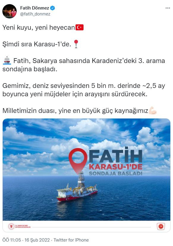 Fatih, Karadeniz'deki 3. sondajına başladı - Resim : 1