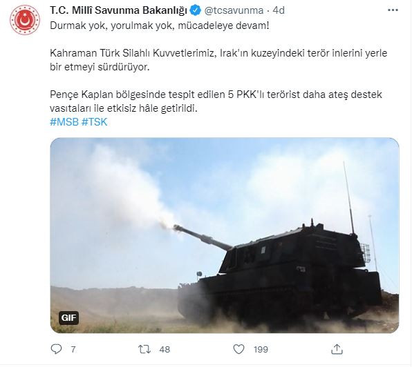 MSB açıkladı: 5 terörist etkisiz hale getirildi (19 Şubat 2022) - Resim : 1