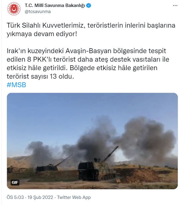 MSB açıkladı: 8 terörist etkisiz hale getirildi - Resim : 1