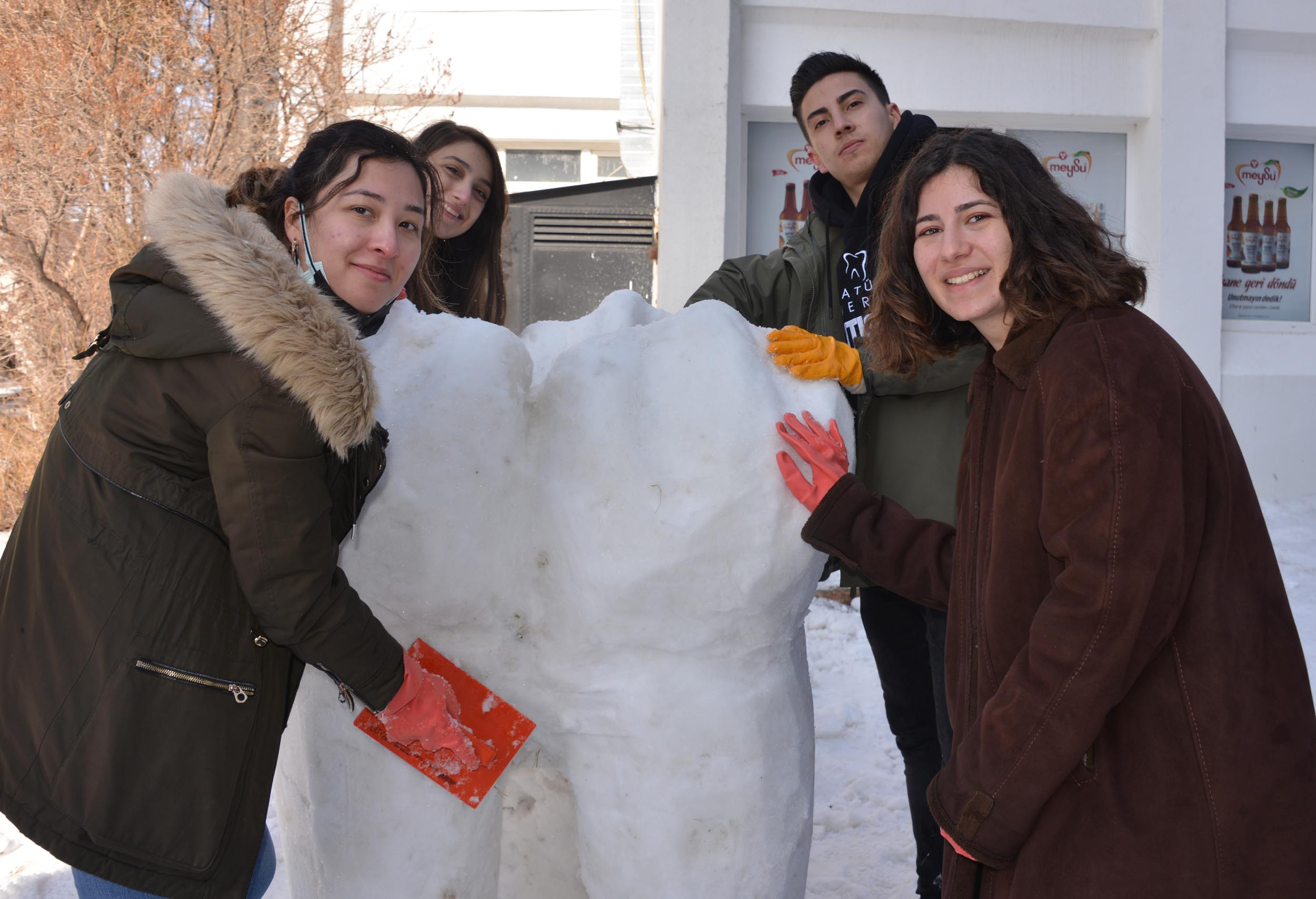 Erzurum'da 'kardan diş festivali' düzenlendi - Resim : 6