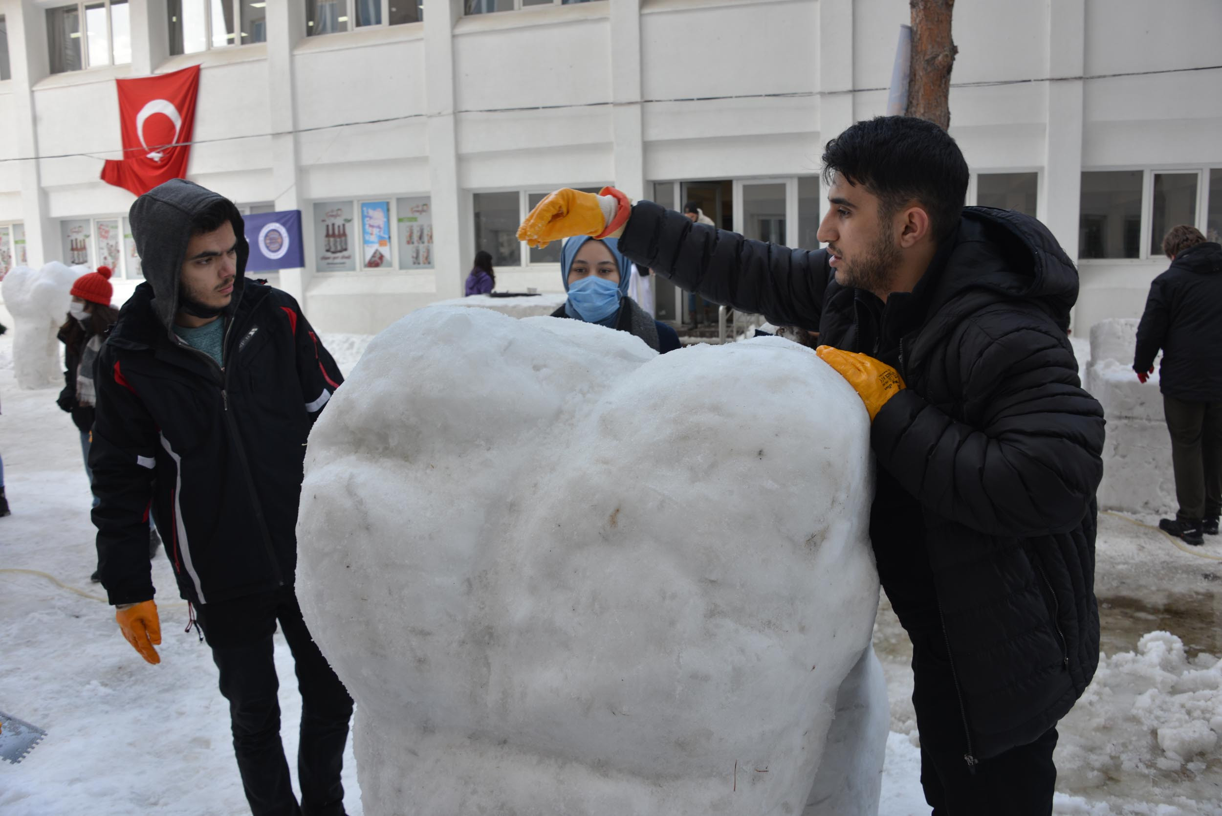 Erzurum'da 'kardan diş festivali' düzenlendi - Resim : 15