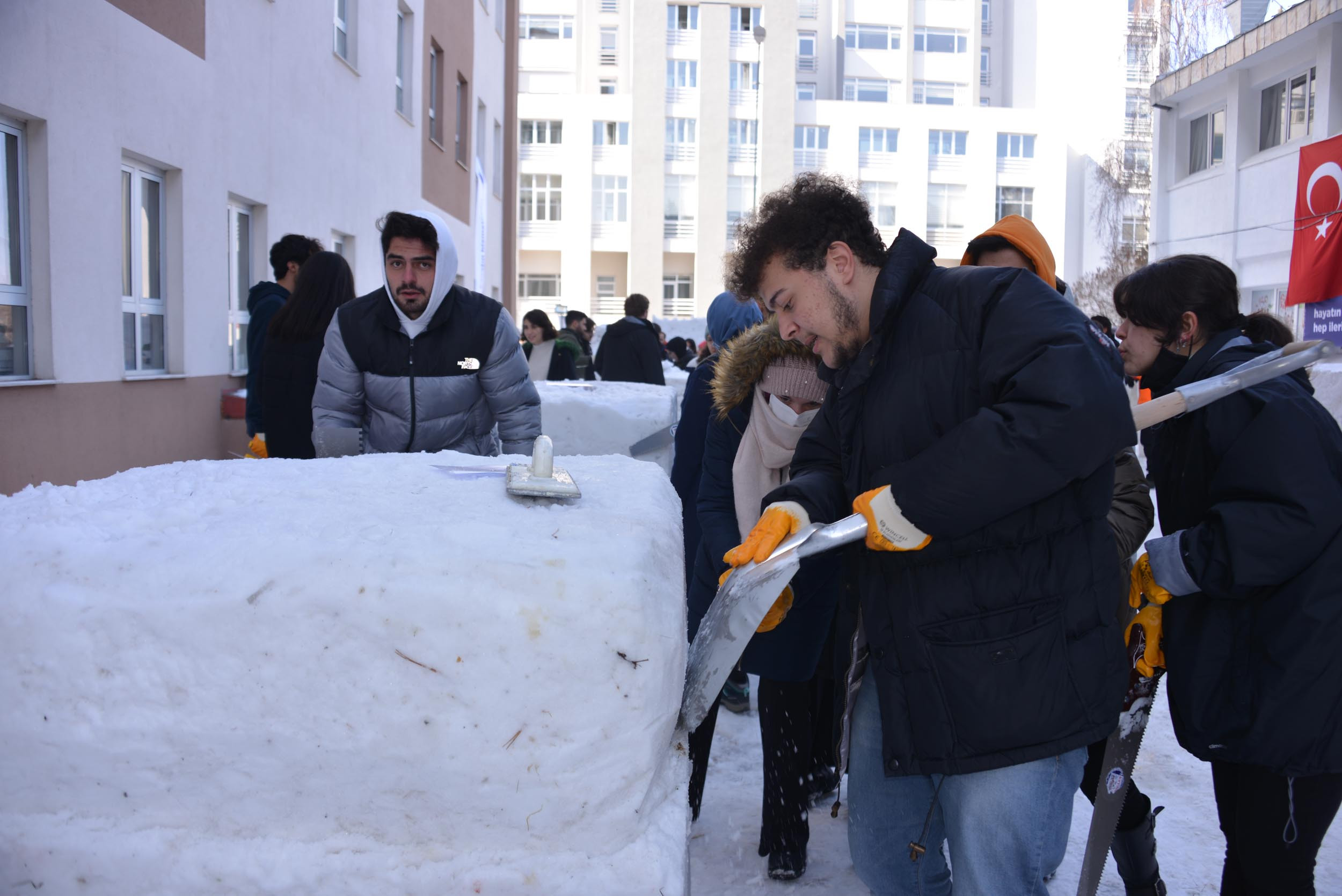 Erzurum'da 'kardan diş festivali' düzenlendi - Resim : 8
