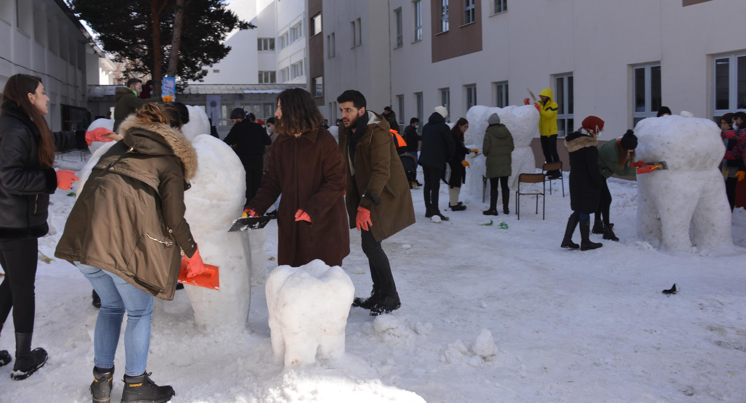Erzurum'da 'kardan diş festivali' düzenlendi - Resim : 14