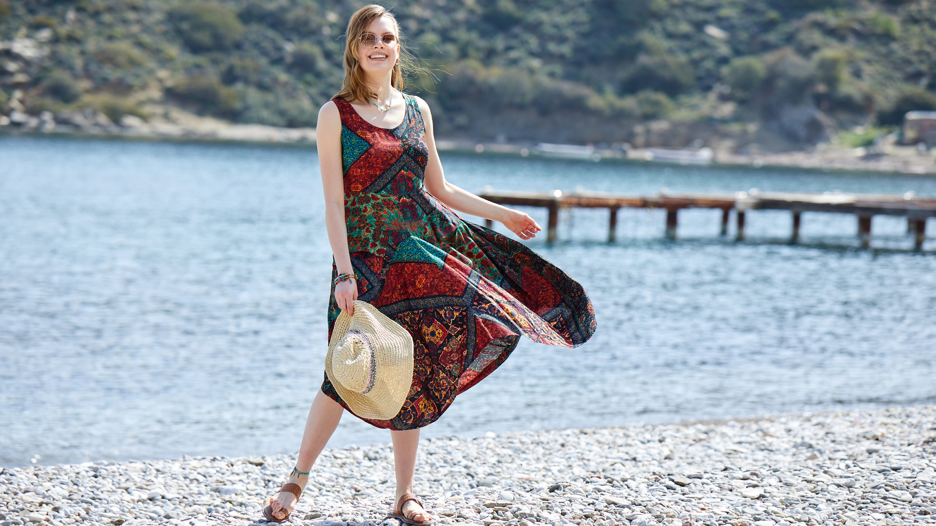 Yazlık Elbise Modellerinde 2022 Modası Bohem Elbiseler - Resim : 2