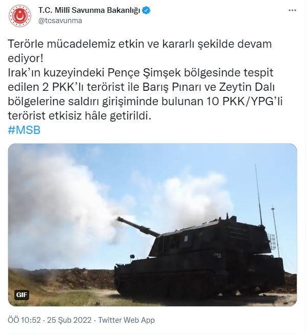 PKK’ya ağır darbe! 12 terörist etkisiz hale getirildi… - Resim : 1