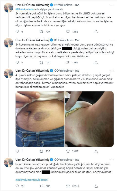 Cerrahpaşa Hastanesi'nde dehşet! Karısının canı yandı diye doktoru dakikalarca dövdü - Resim : 2