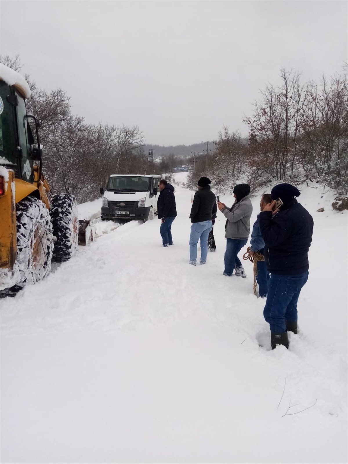 Balıkesir kırsalında karla mücadele çalışması devam ediyor - Resim : 5