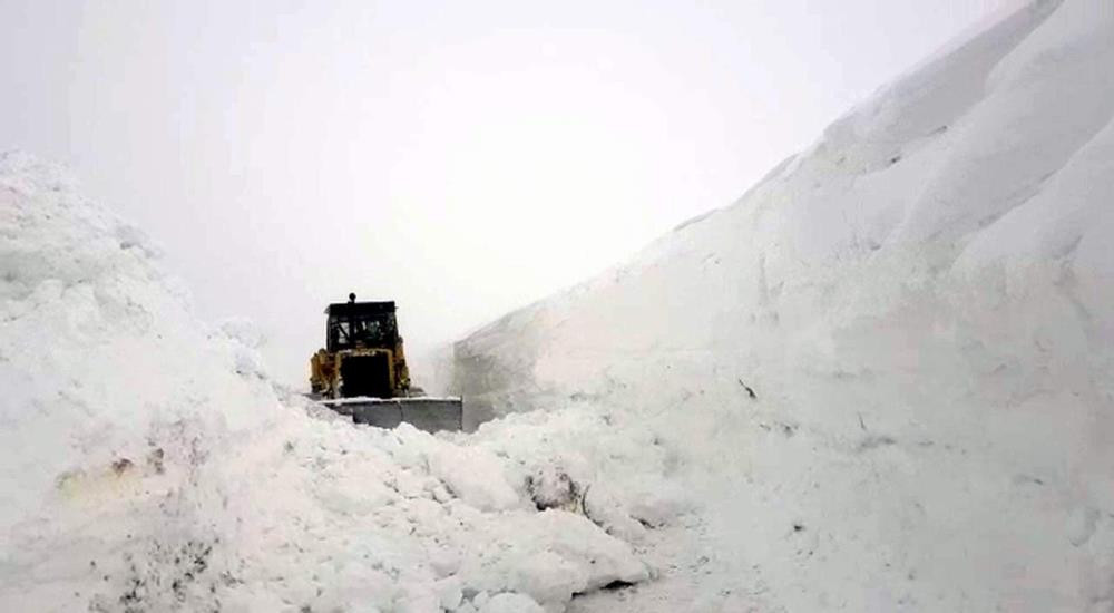 Siirt'te köy yollarını kar kapattı - Resim : 2