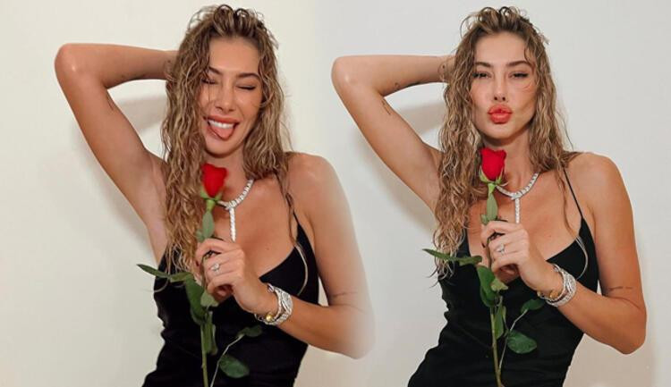 Şeyma Subaşı, kırmızı elbisesi ile alev makinası gibi - Resim : 1