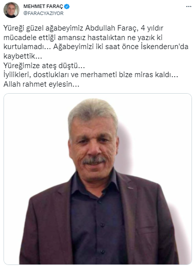 Mehmet Faraç’ın acı günü - Resim : 1