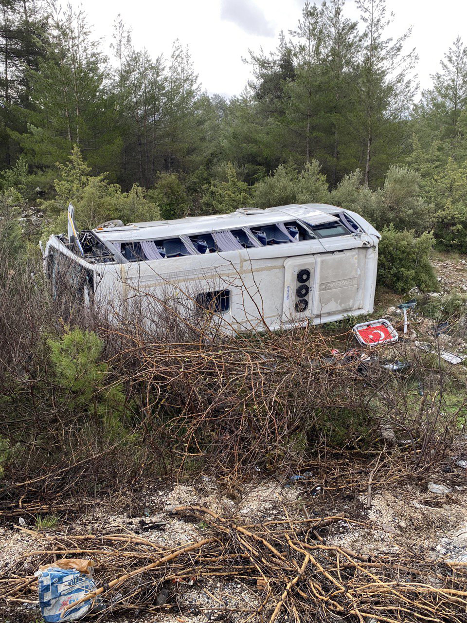ABD'li turistlerin tur midibüsü devrildi! Çok sayıda yaralı var... - Resim : 3