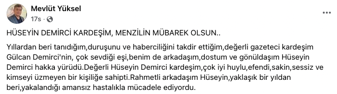 Gazeteci Gülcan Demirci’nin eşi hayatını kaybetti - Resim : 1
