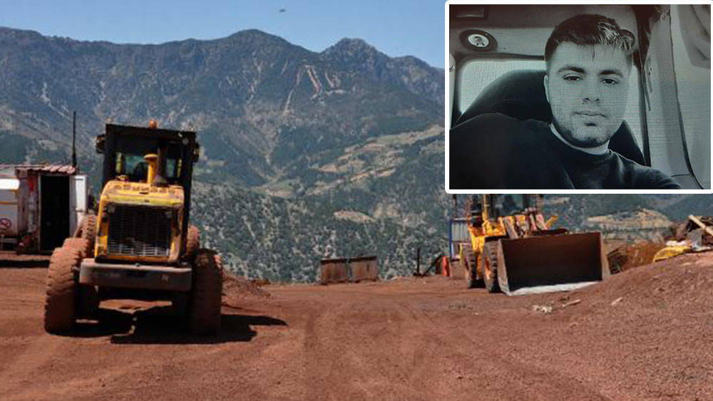 Devrilen iş makinesinin operatörü öldü - Resim : 1