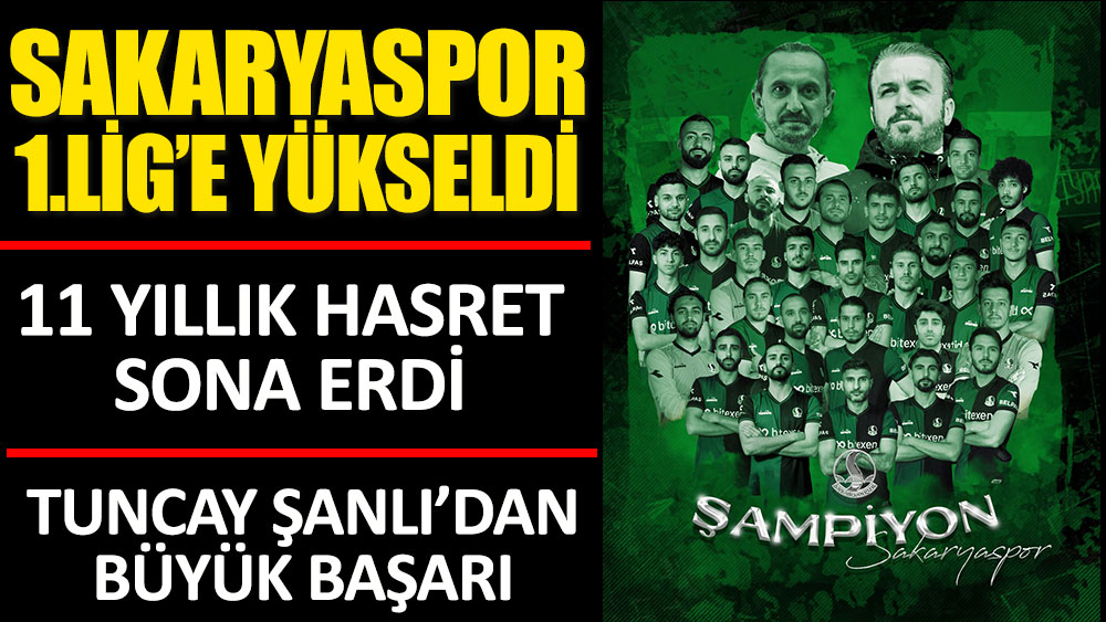 Sakaryaspor Spor Toto promoted to the 1st League