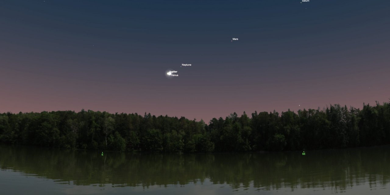 Venüs ve Jüpiter bugün kavuşuyor - Resim : 2