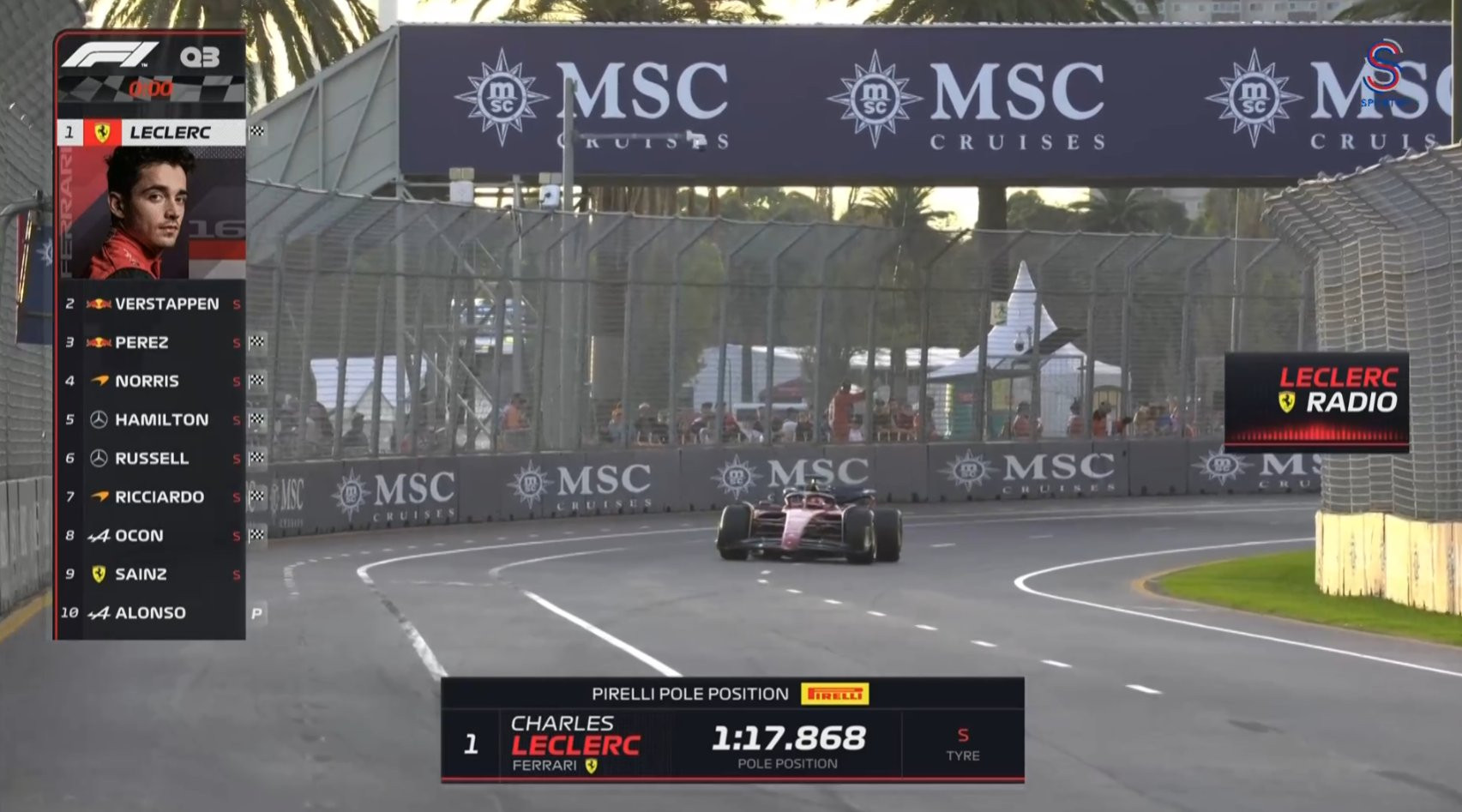 Avustralya Grand Prix'sinde pole pozisyonu Leclerc'in - Resim : 1