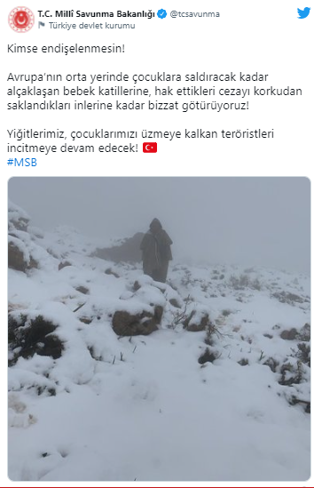 MSB: Yiğitlerimiz, çocuklarımızı üzen teröristleri incitmeye devam edecek - Resim : 1