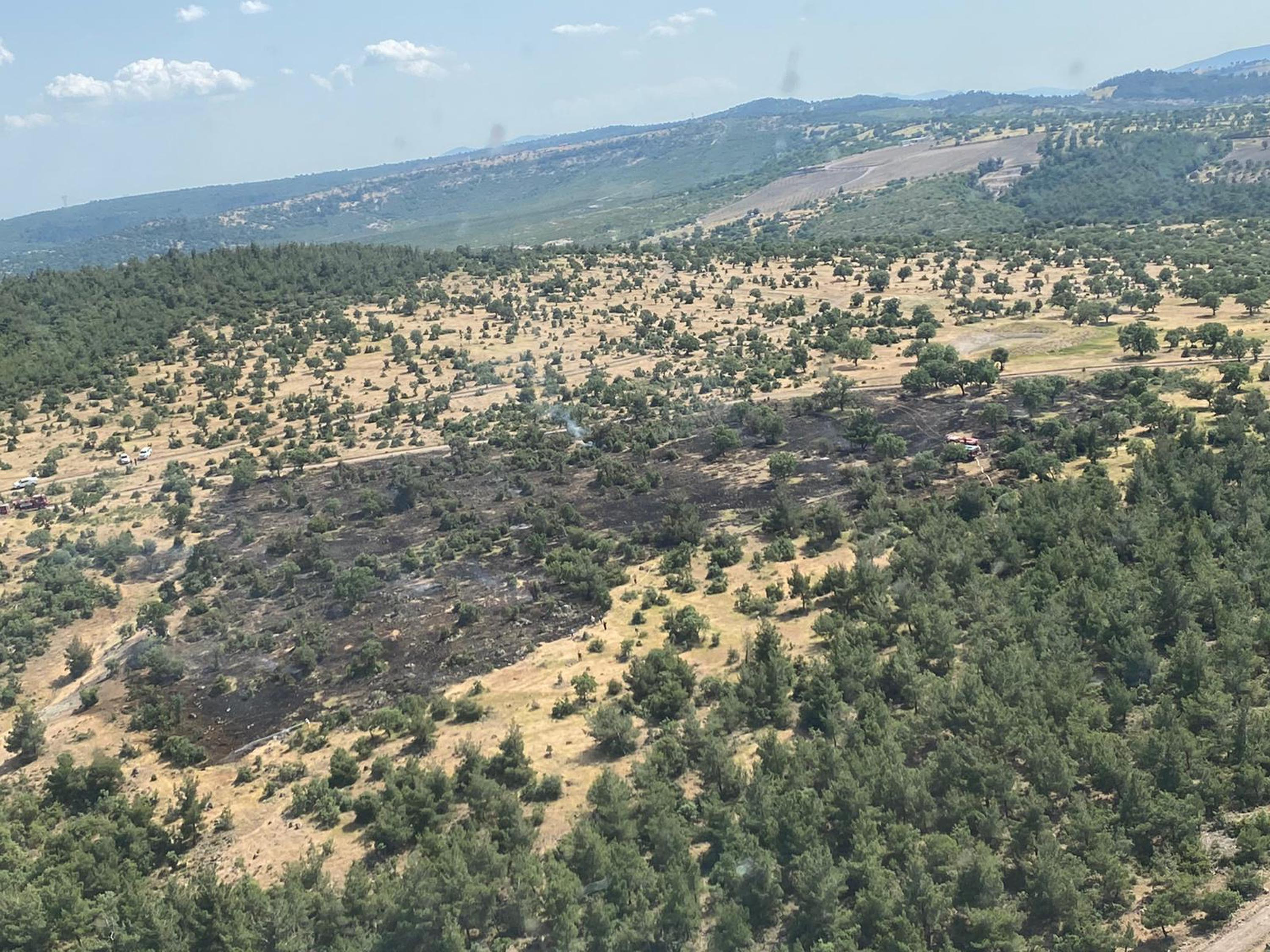 Manisa'daki orman yangını büyümeden söndürüldü - Resim : 2