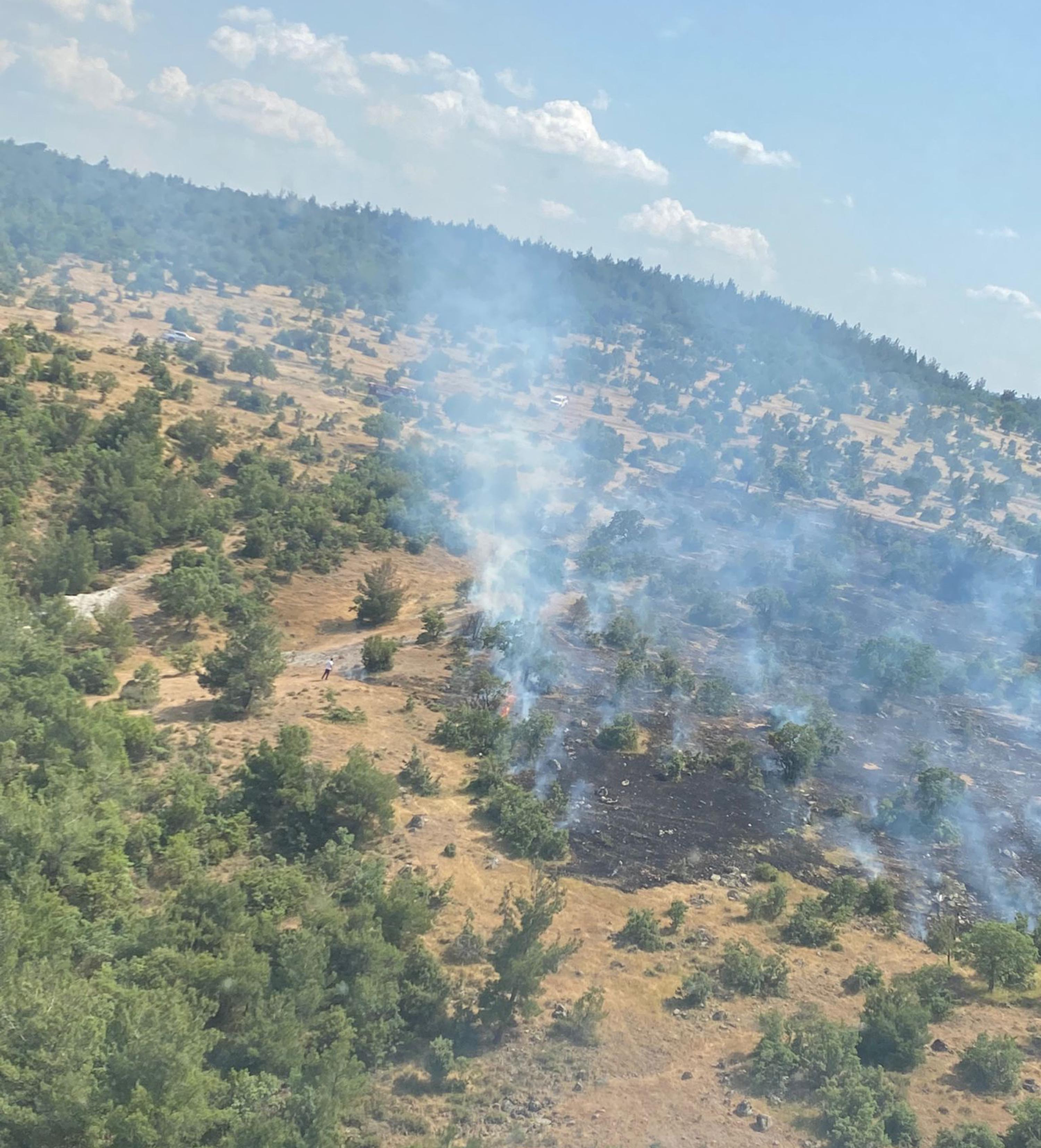 Manisa'daki orman yangını büyümeden söndürüldü - Resim : 3