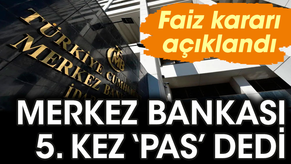 Merkez Bankası Faizi Sabit Tuttu