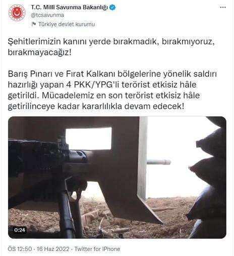 PKK/YPG'li 4 terörist etkisiz hale getirildi - Resim : 1