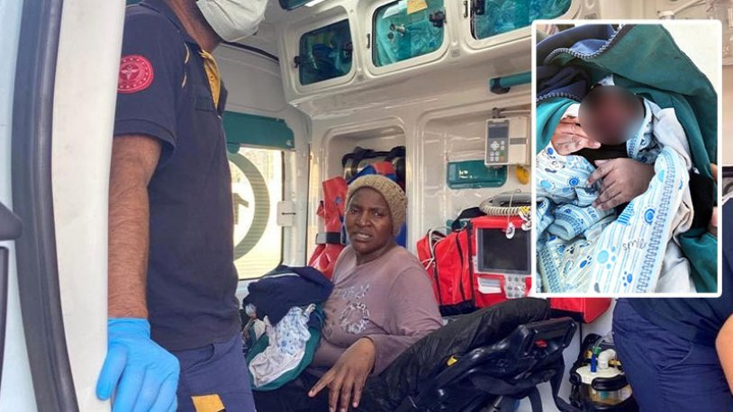 Yunanistan'a kaçmak isteyen kadın botta doğum yaptı - Resim : 1