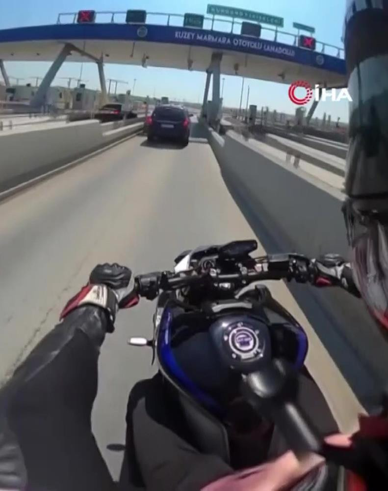 183 kilometre hızla tek teker gitti - Resim : 6