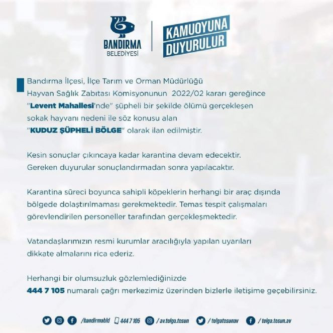 Bir mahalle kuduz şüphesi nedeniyle karantinaya alındı - Resim : 1