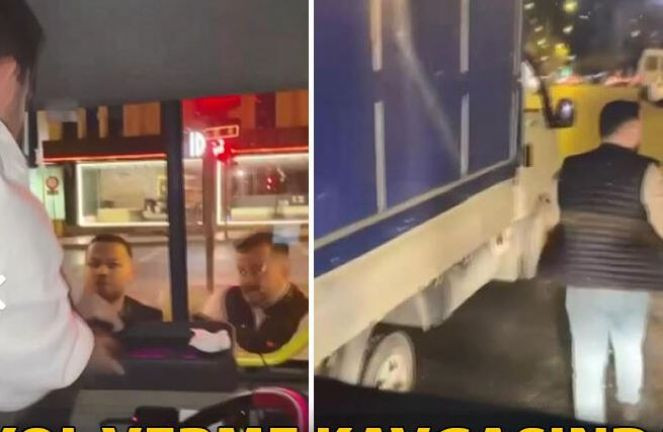 Belediye otobüsünün önünü kesti şoföre saldırdı - Resim : 1