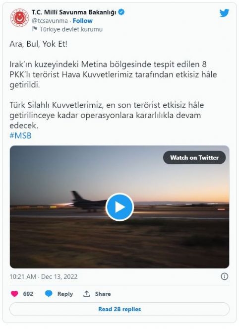 MSB duyurdu! 8 terörist etkisiz hale getirildi - Resim : 1