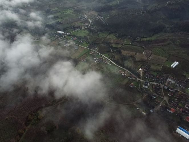 Düzce'nin üzerini sis tabakası kapladı - Resim : 3
