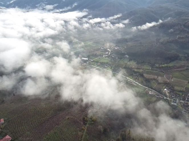 Düzce'nin üzerini sis tabakası kapladı - Resim : 5