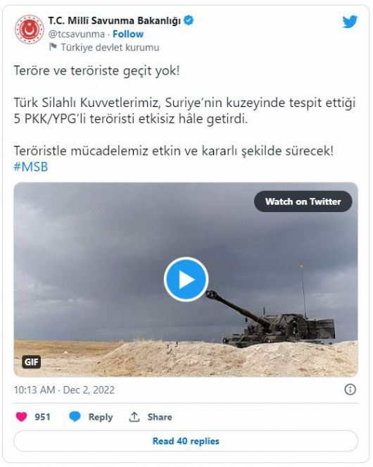 MSB duyurdu! 5 terörist etkisiz hale getirildi - Resim : 1