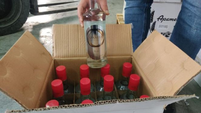 Yakalanan 5 TIR kaçak içki imha edildi - Resim : 6