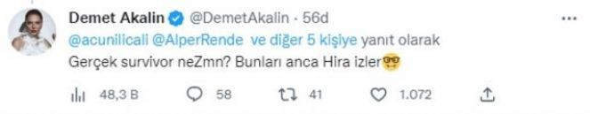 Demet Akalın, Survivor 2023 kadrosunu beğenmedi: Gerçek Survivor ne zaman? - Resim : 2
