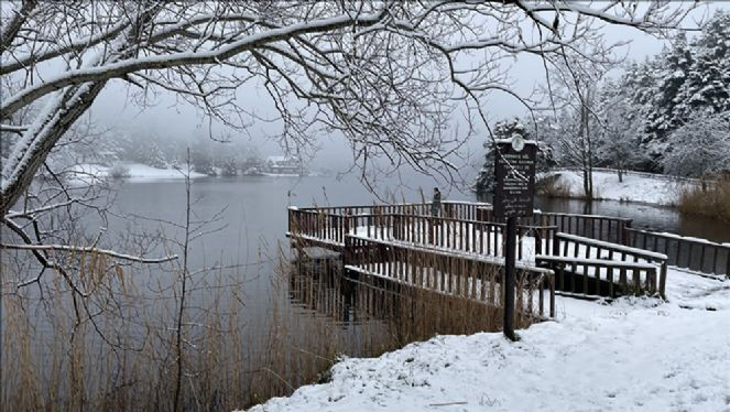 Bolu'da kar yağışı aralıklarla sürüyor - Resim : 2